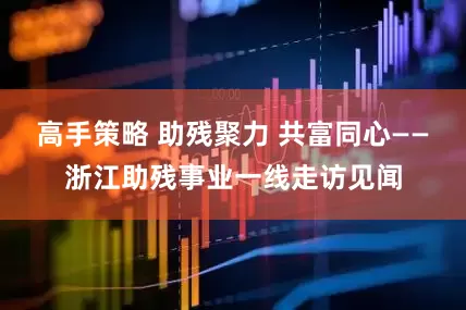 高手策略 助残聚力 共富同心——浙江助残事业一线走访见闻