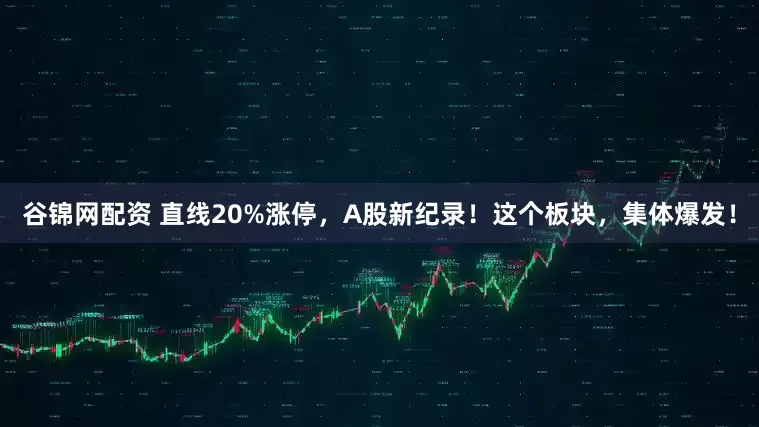 谷锦网配资 直线20%涨停，A股新纪录！这个板块，集体爆发！